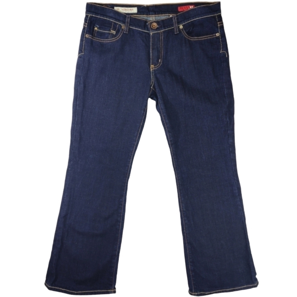 X2 Quality Denim Womens Curvy Bootcut Regular Rise Jeans Size 31